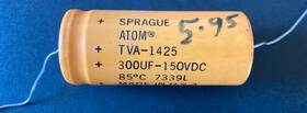 Vishay Sprague Tva-1425 Capacitor 300 Uf 150 Vdc Not Tested