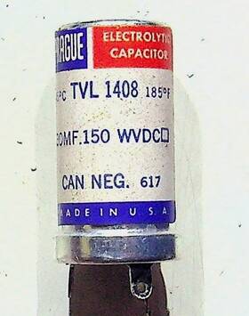 Vishay Sprague Tvl-1408 Electrolytic Capacitor 185uf 150v Nos Usa