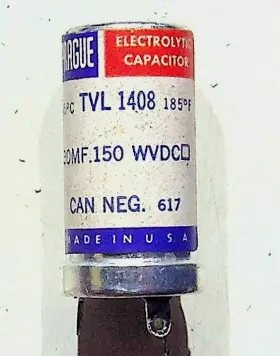 Tvl-1408 Vishay Sprague Electrolytic Capacitor 185uf 150v Nos Usa