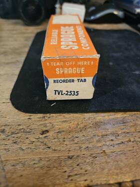 Vishay Sprague Tvl-2535 Vintage Nos Atom Lytic Capacitor 150mfd 250vdc