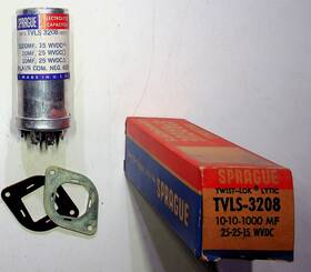 Vishay Sprague Tvls-3208 Vintage Electrolytic Capacitor Tvls 3208 Nos 1000mf 15wvdc Usa