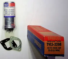 Tvls-3208 Vishay Sprague Vintage Electrolytic Capacitor Tvls 3208 Nos 1000mf 15wvdc Usa