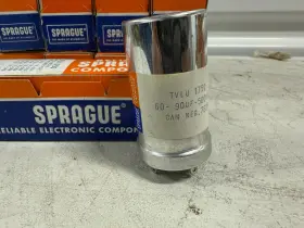 Tvlu-1750 Vishay Sprague Nos 1 60uf To 90uf 500wvdc 500v Can Capacitor Twist-lok