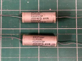Cqr09a1 West-cap Pair Nos .068uf 1000v Oil Capacitors Guitar Tone Tube Coupling Marshall