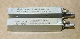 141-c Western Electric 141c 2 Type Condensers .5 And Mfd 500 Vdc