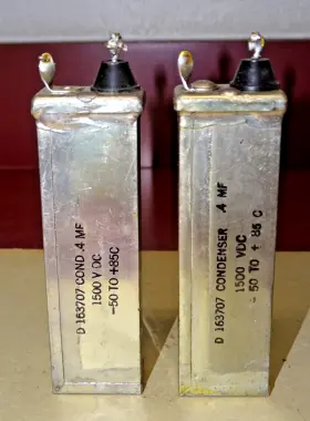 162707 Western Electric Pair Type D Oil Condensers .4 Mfd