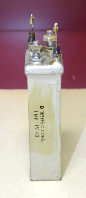 163136 Western Electric Type D C Oil Condenser 1 Mfd Good