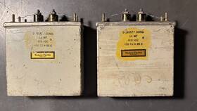 Western Electric 165577 2 Oil Capacitor 16 Mf - 400 Vdc D165577 Vintage Used