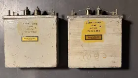 D165577 Western Electric 165577 2 Oil Capacitor 16 Mf - 400 Vdc Vintage Used