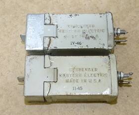 Western Electric 187c Pair Type Condensers Adjustable