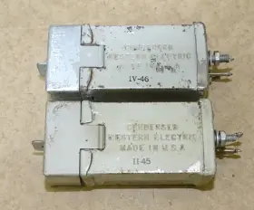 187c Western Electric Pair Type Condensers Adjustable