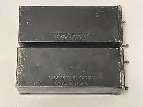 Western Electric 21cb 2 Vintage Old Matching Condensers Tube Amplfiier Capacitor