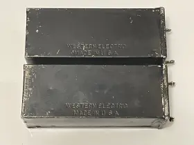 21cb Western Electric 2 Vintage Old Matching Condensers Tube Amplfiier Capacitor