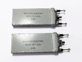 Western Electric 234c Matched Pair 0.1uf Capacitors From 1945