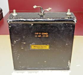 Western Electric 268-b Type 268 B Condenser 10 Mfd Good 1945
