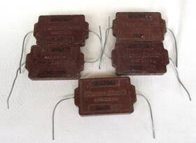 Western Electric 402c7644 Vintage 18000 Mmf 0.018 Uf Mica Capacitor Nos 5 Pcs