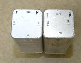 Western Electric 437-c Type Condensers Dual 2 And Mfd