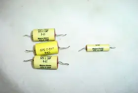 575c Western Electric 4 Capacitors - 3 X And 1x 575a 1uf .25uf