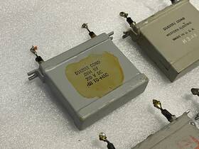 Western Electric D-162051 Vintage 4 .09 Uf Mf 200v Capacitors