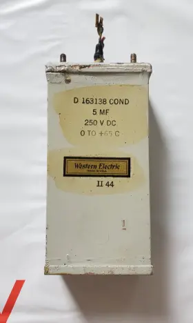 D-163138 Western Electric 1 5 Mf 250v Cond Capacitor