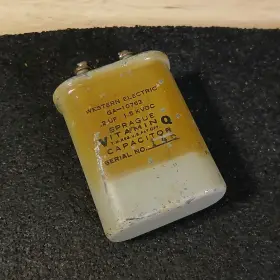 Ga-10762 Western Electric 1950s Vitamin Q Capacitor .2uf 1.5kvdc