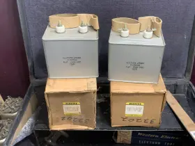 Jp09m Western Electric 2 Aerovox Oil Paper Capacitor 4 Mfd 2500v 1950 For 211 845 242 We Tube Amplifier
