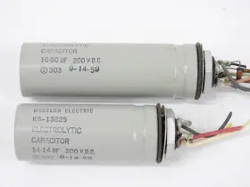 Ks-13826 Western Electric Ks-13825 Vintage 1959 Electrolytic Capacitor Set