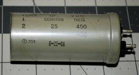 Western Electric Ks-13974 Unused Capacitor 25uf 450vdc For Tube Amp