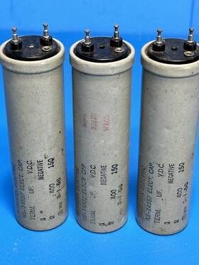Western Electric Ks-14587 3 400 Uf 150vdc Electrolytic Capacitors