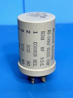 Western Electric Ks-14967 Capacitor Dated 1955