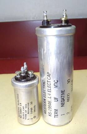 Western Electric Ks-19847 Pair Type Ks-19846 And Capacitors