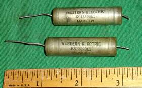 Western Electric Ks13393l1 2 .02uf 600vdc Tubular Caps By Sprague P11960