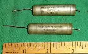 Ks13393l1 Western Electric 2 .02uf 600vdc Tubular Caps By Sprague P11960