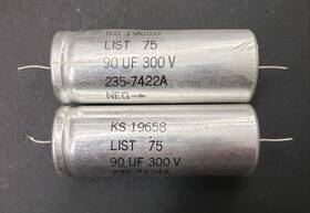 Western Electric Ks19658 2 List 75 / 90 F Capacitor With A Voltage Rating Of 300v