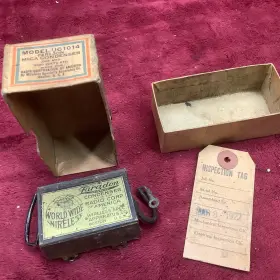 Uc-1014 Wireless Specialy Apparatus Co. Vintage World Wide Faradon Mica Condenser Uc 1014 .002 Mfd 3000v Rca