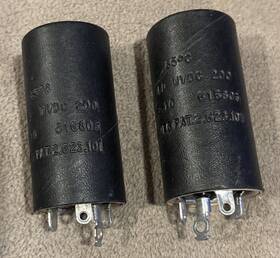 Wollensak A119-10 Vintage Paper Cardboard Capacitor 40mfd Wvdc 200 85 C # 616806 2-pcs