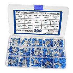 Xlx 9041 Xingyheng 300pcs 15values High Voltage Ceramic Disc Capacitor Assortment Kit
