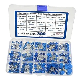 15values Xlx 9041 Xingyheng 300pcs High Voltage Ceramic Disc Capacitor Assortment Kit