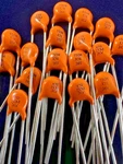 8X -150PF 3000V (X7R) (vishay/sprague) Ceramic Disc (tone) Capacitor # 188 New. Price: $6.49.