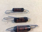 3 Pieces Sprague 6TM-D22 Black Beauty Capacitors .0022 Uf 600V Nos Open. Price: $12.50.