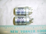 2 Nos Motorola Mallory Electrolytic Capacitors 500 400 100 Uf 16V Car Radio 1961 Open. Price: $19.99.