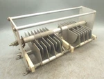 E. Johnson Air Variable Capacitor 18-50PF 11KV Gap 0.350" Model 152-507 Used. Price: $99.00.