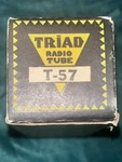 T-57 Engraved Base Triad Nib Nos Antique Radio Tube 3 Grid Amp Pentode Rf/if New. Price: $26.02.