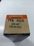 Sprague 250MF 150WVDC Atom Electrolytic Capacitor TVA-1424 Vintage New. Price: $27.95.