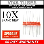 Lot Of 10 New Sprague 715P Orange Drop .0022UF 600V 5% Poly Film Capacitors. Price: $16.58.
