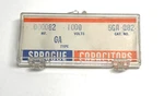 Vintage Sprague 5GA-Q82 Ceramic Disc Capacitor 0.000082 Mf 1000V (nos) New. Price: $22.00.