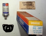 Sprague Vintage Electrolytic Capacitor Pcl 3022 Nos 250MF Usa Open. Price: $11.21.