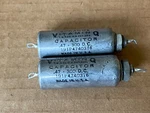 2 Nos Vintage .47 Uf 300V Sprague Vitamin Pio Capacitors Oil 191P (qty) New. Price: $36.00.