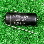 Vintage Motorola .04UF 1600VDC Class Capacitor Type 446-6304 Open. Price: $14.95.