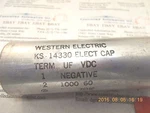 Western Electric KS-14330 Capacitor Used. Price: $25.00.